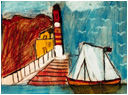 Abbildung Gemälde: Leuchtturm